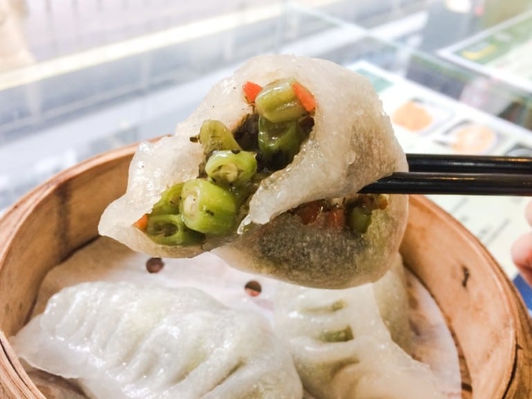 Vegetarian dumplings in Hong Kong Steamed or panfried?