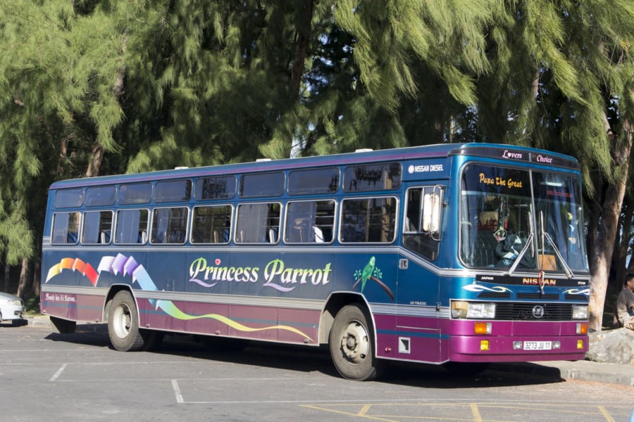 Mauritius from Hong Kong Mauritius colourful bus