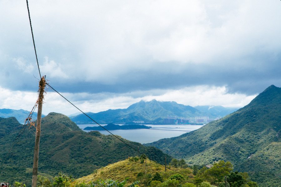 Wu Kau Tang hiking trail Hong Kong view from top