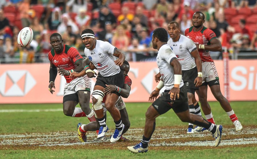 HSBC Singapore rugby sevens rugby game