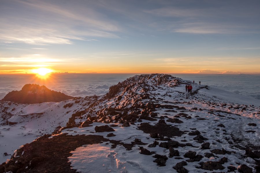 climbing Mount Kilimanjaro Melanie Cox snow view from top