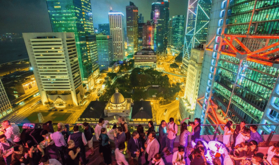 rooftop bars in hong kong sevva