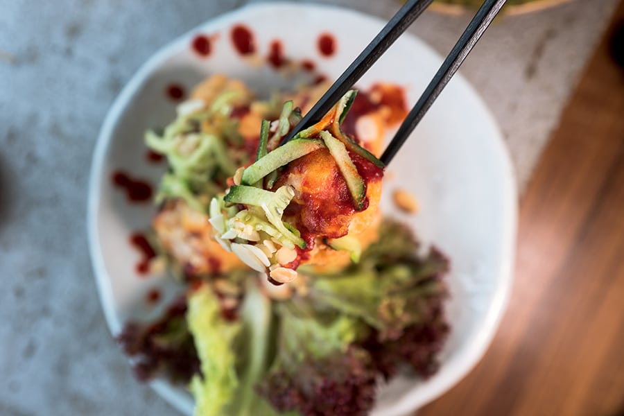 The-Joomak Korean restaurant vegan vegetarian food vegan chicken