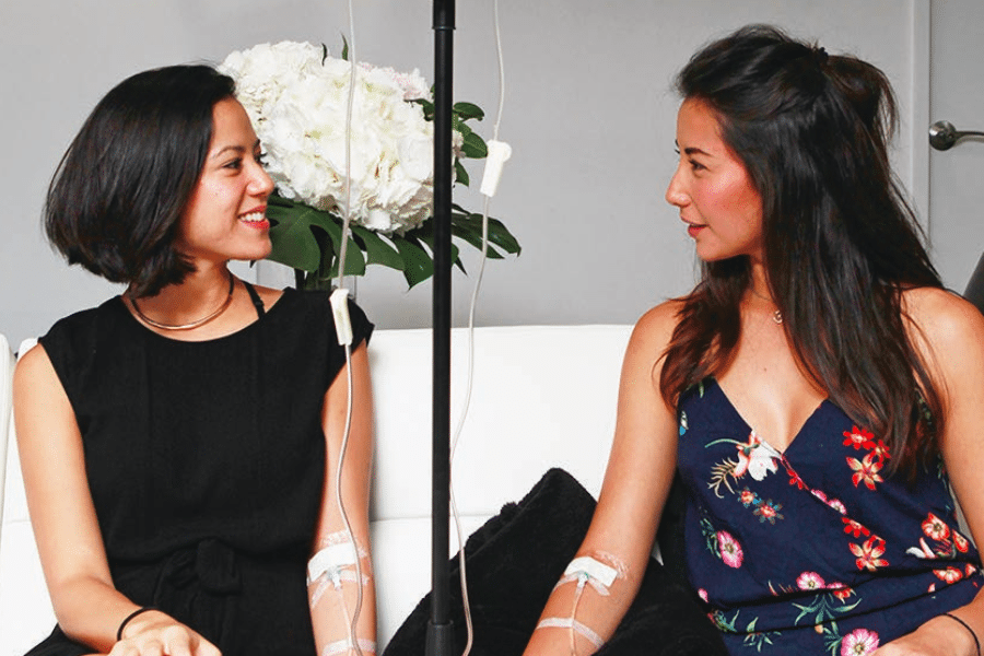 The take it easy giveaway Reviv Hong Kong ladies having infusion