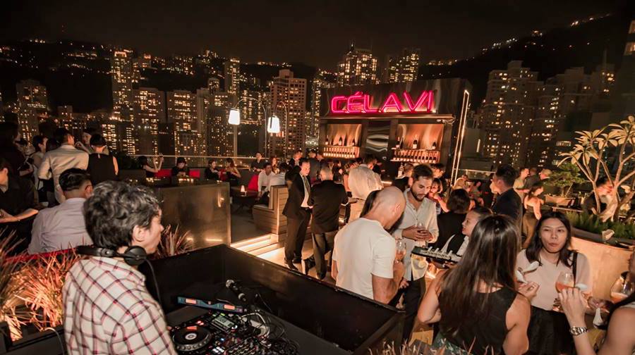 Ce La Vi rooftops bars in Hong Kong