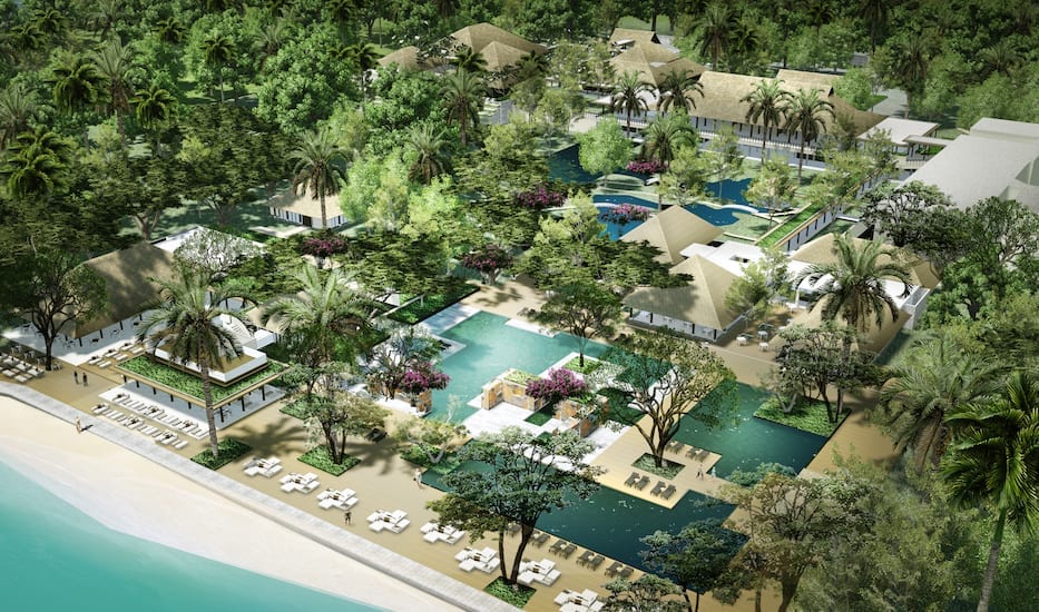 Hyatt Regency Bali aerial shot