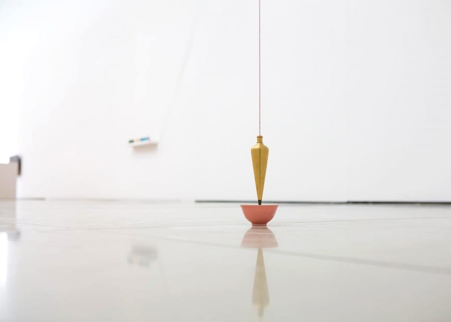 breath installation brass ceramics acrylic paint