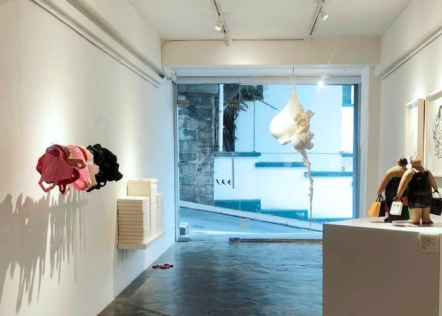 group show exhibition second skin karen weber art gallery hk interior