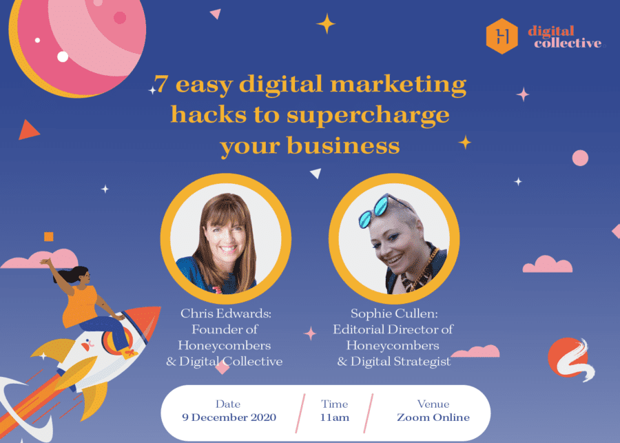 We’re spilling 7 easy digital marketing hacks to supercharge your growth at our next free digital event