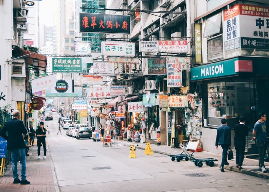 Plogging in Hong Kong streets