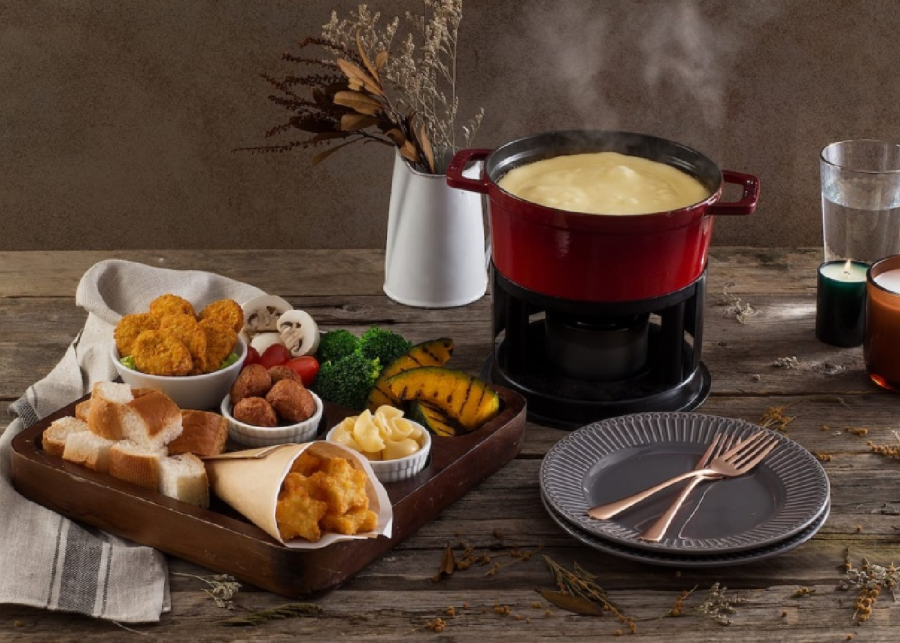 vegetarian cheese fondue