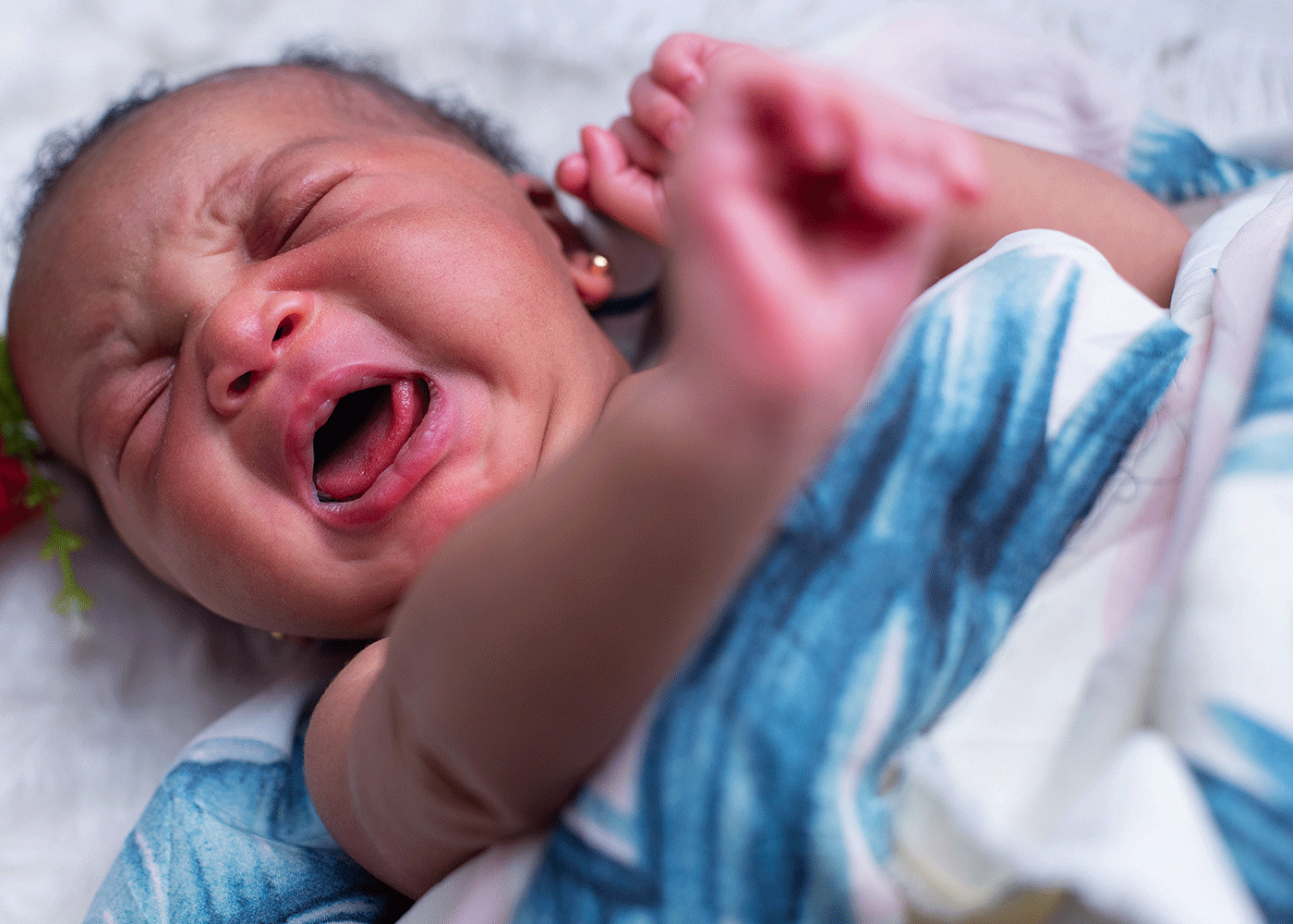 new mum in Hong Kong crying baby