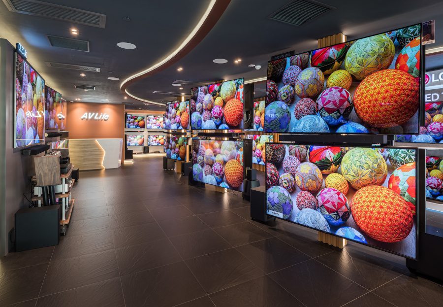 av life lg tv avlife television shopping home electronics hong kong store interior