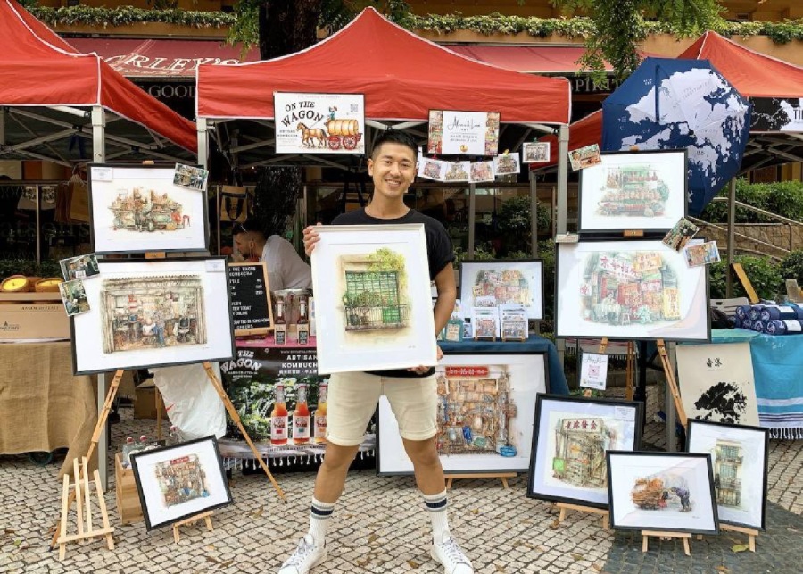 Alvin Lam standing in front of his stall/Alvin Lam