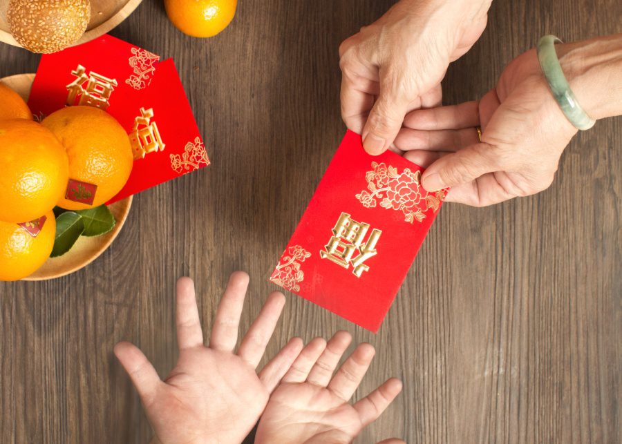 chinese new year traditions red packets lai see money