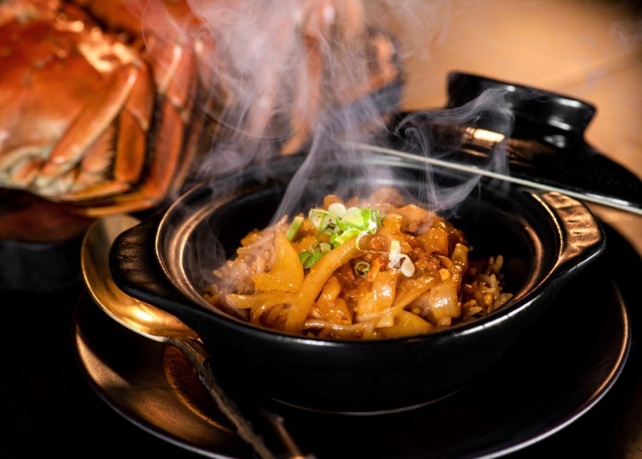 braised rice with fish maw and hairy crab cream the legacy house rosewood hotel hong kong