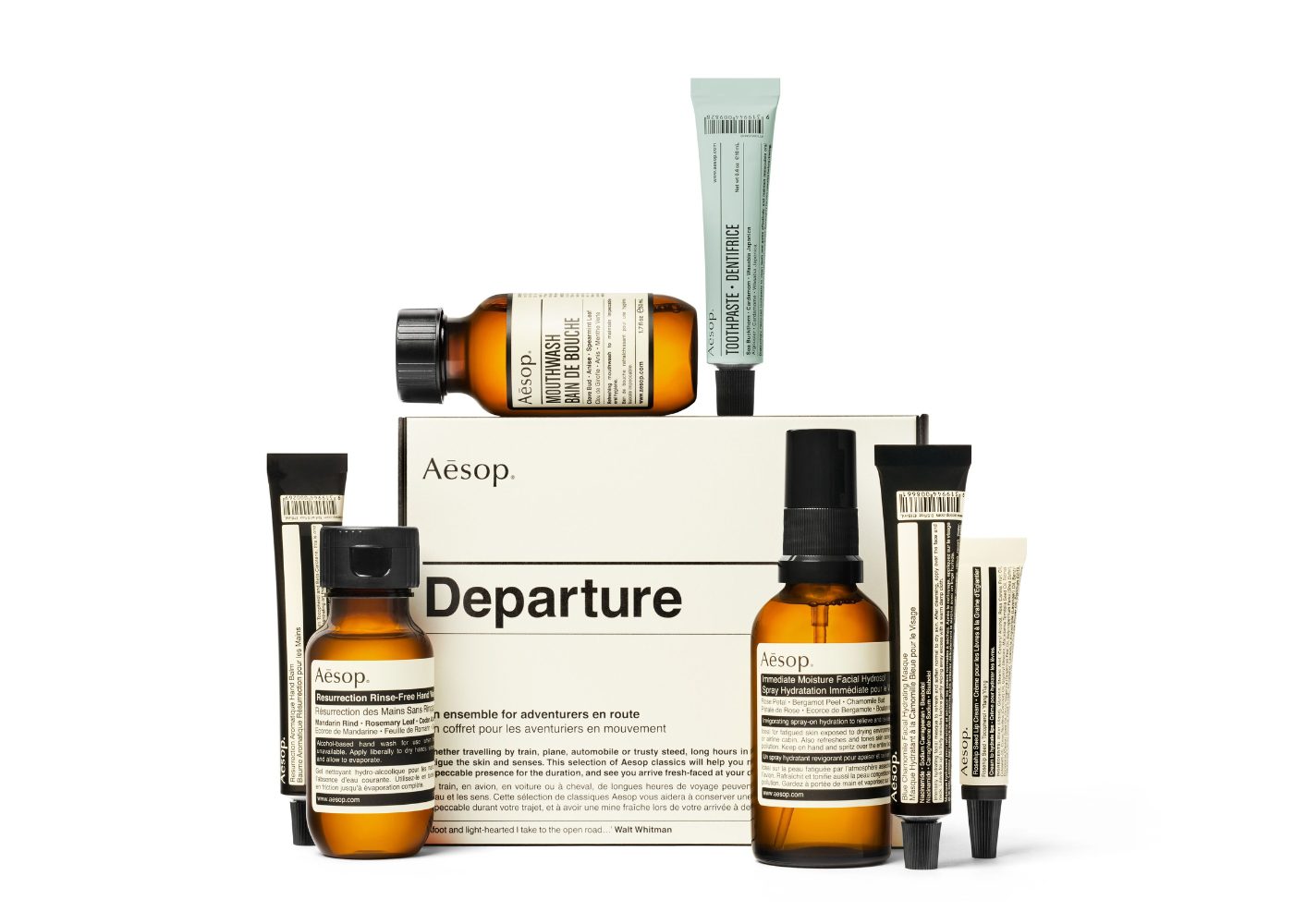 aesop departure skincare kit travel accessories hong kong