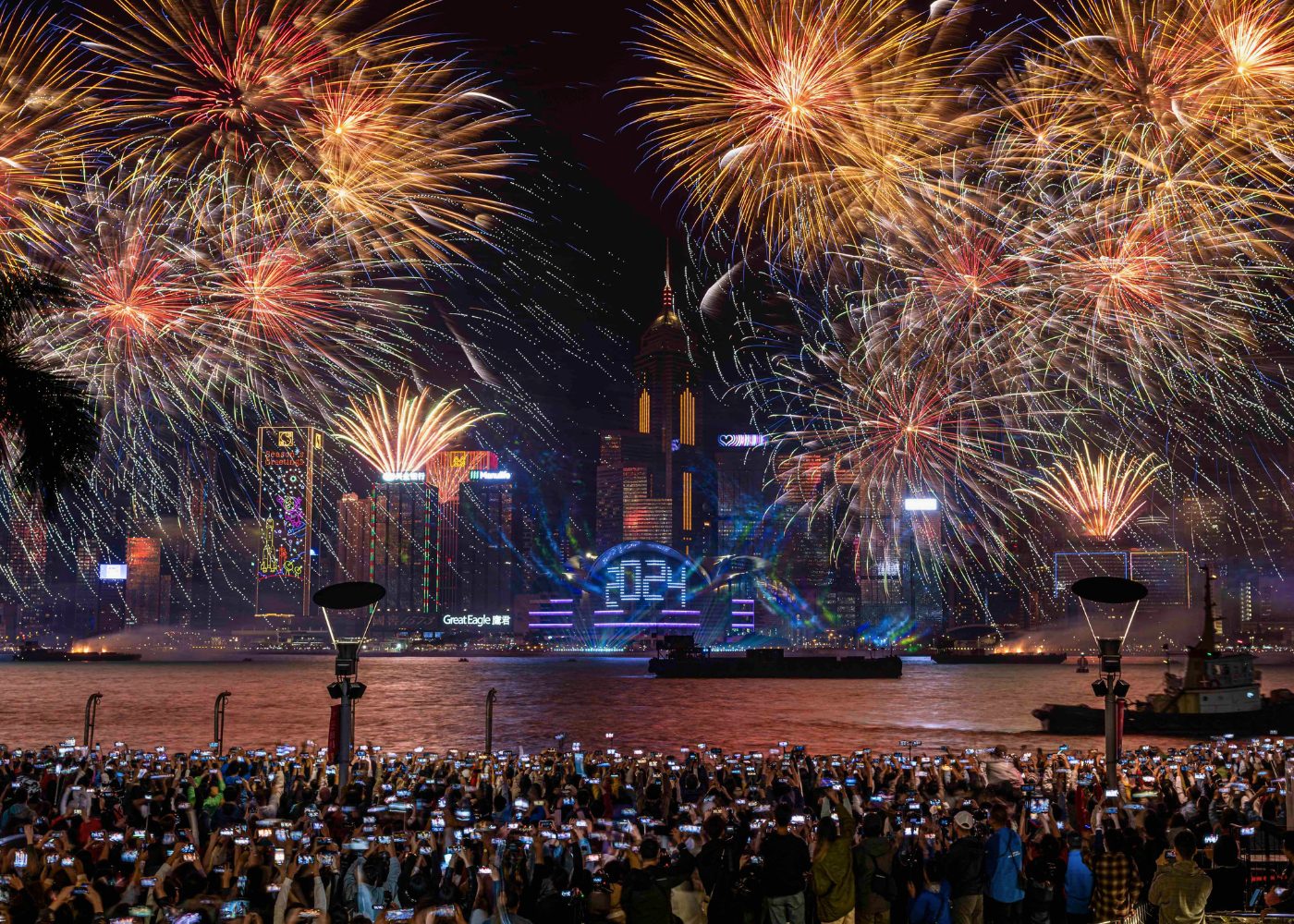 hong kong fireworks hong kong drone shows