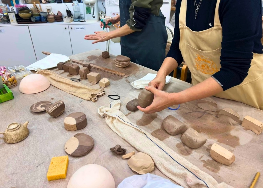 the pottery workshop