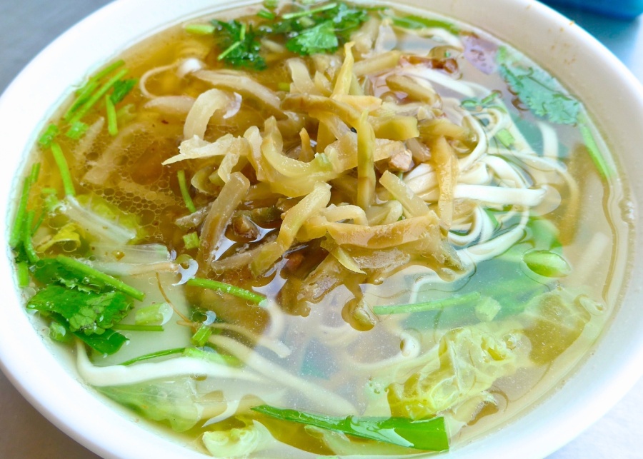 rice vermecilli with preserved vegetables