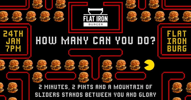 Flat Iron Burger 1st Anniversary and Burger Eating Competition | Honeycombers