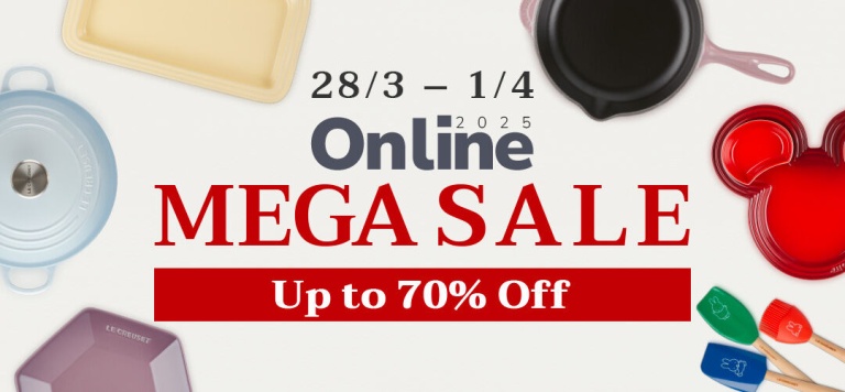 Le Creuset 2025 Online Mega Sale
