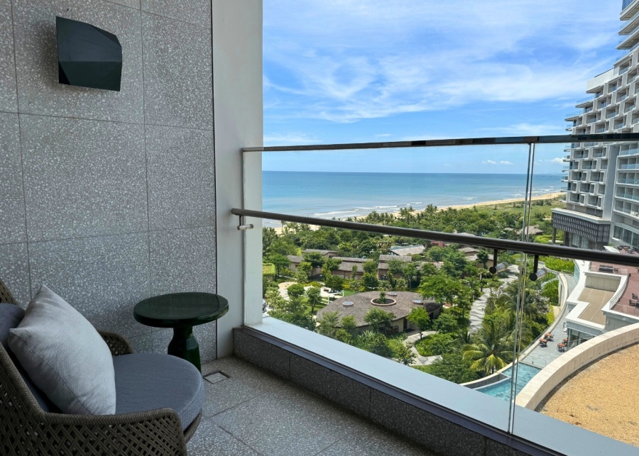 view from balcony
